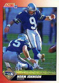 Norm Johnson Seattle Seahawks 1991 Score NFL #146